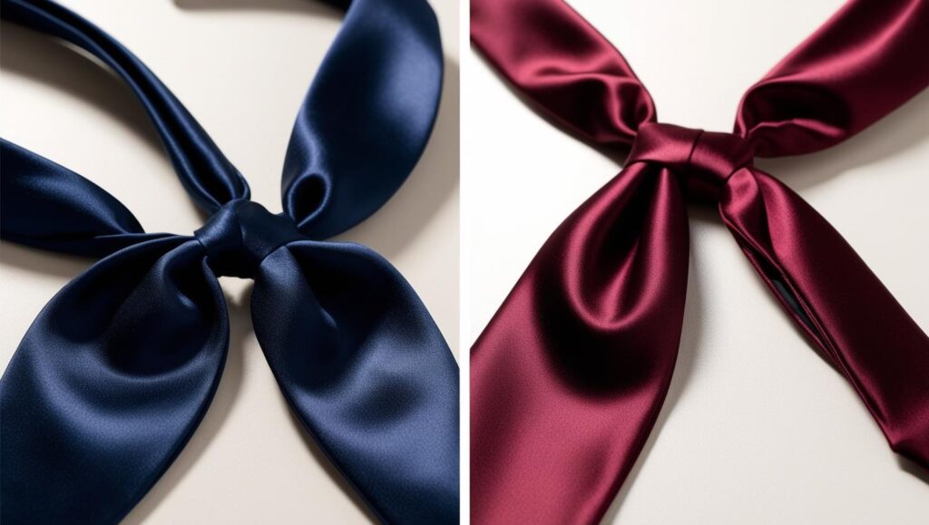 Silk Cravats vs Satin Cravats
