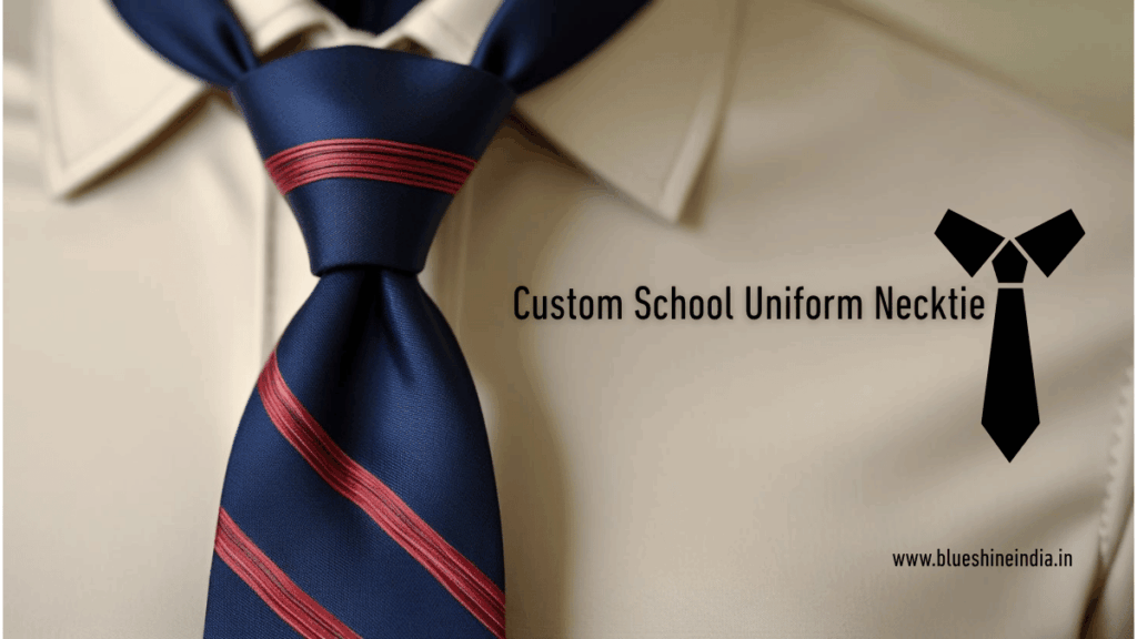 Custom School Uniform Necktie Manufacturer in India - Blue Shine