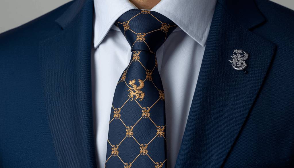 Looking for Customised Logo Necktie in Mumbai? Blue Shine manufactures premium corporate logo neckties for companies, schools, and events